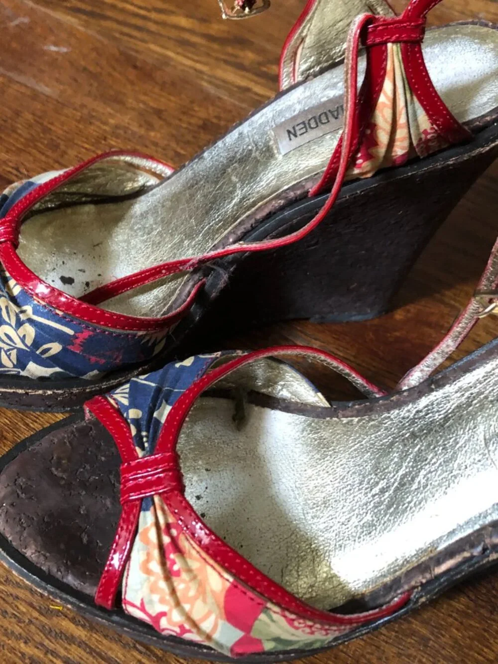 Steve Madden floral heels, Size 6